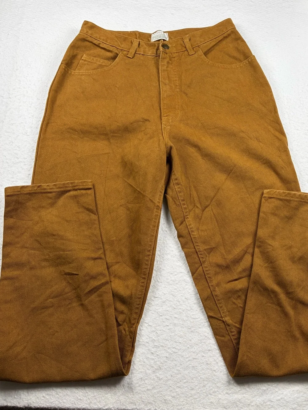 VTG 90s Moda International The‎ London Jean High Waisted Tapered Denim Brown 10